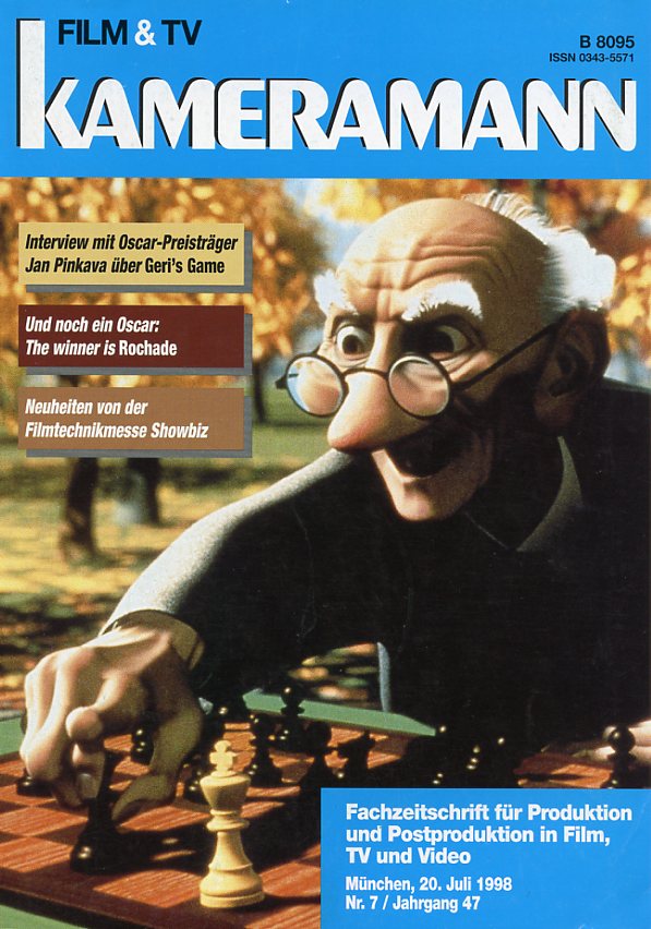 FILM TV KAMERAMANN magazine side cover Issue 7  1998