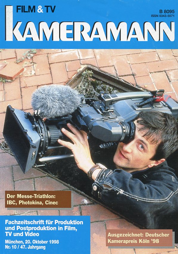 FILM TV KAMERAMANN magazine side cover Issue 10  1998