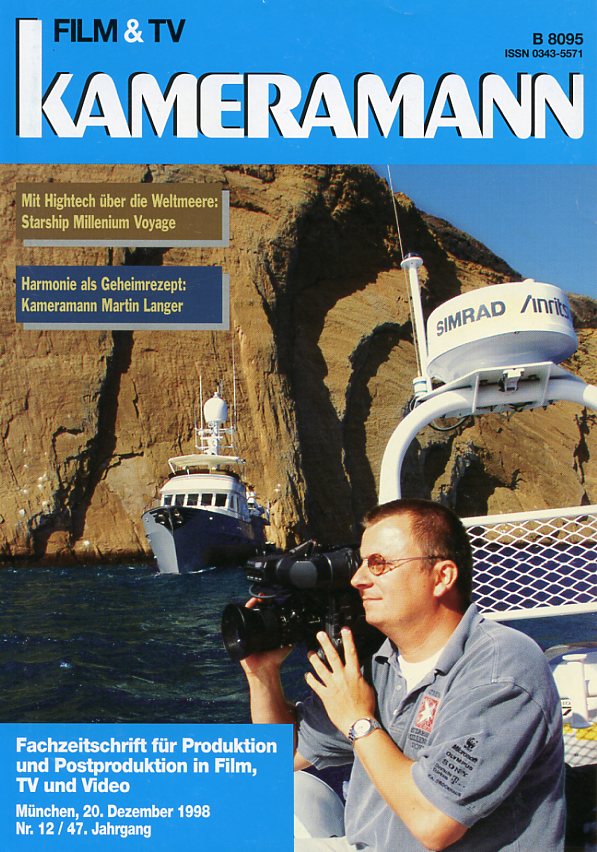 FILM TV KAMERAMANN magazine side cover Issue 12  1998