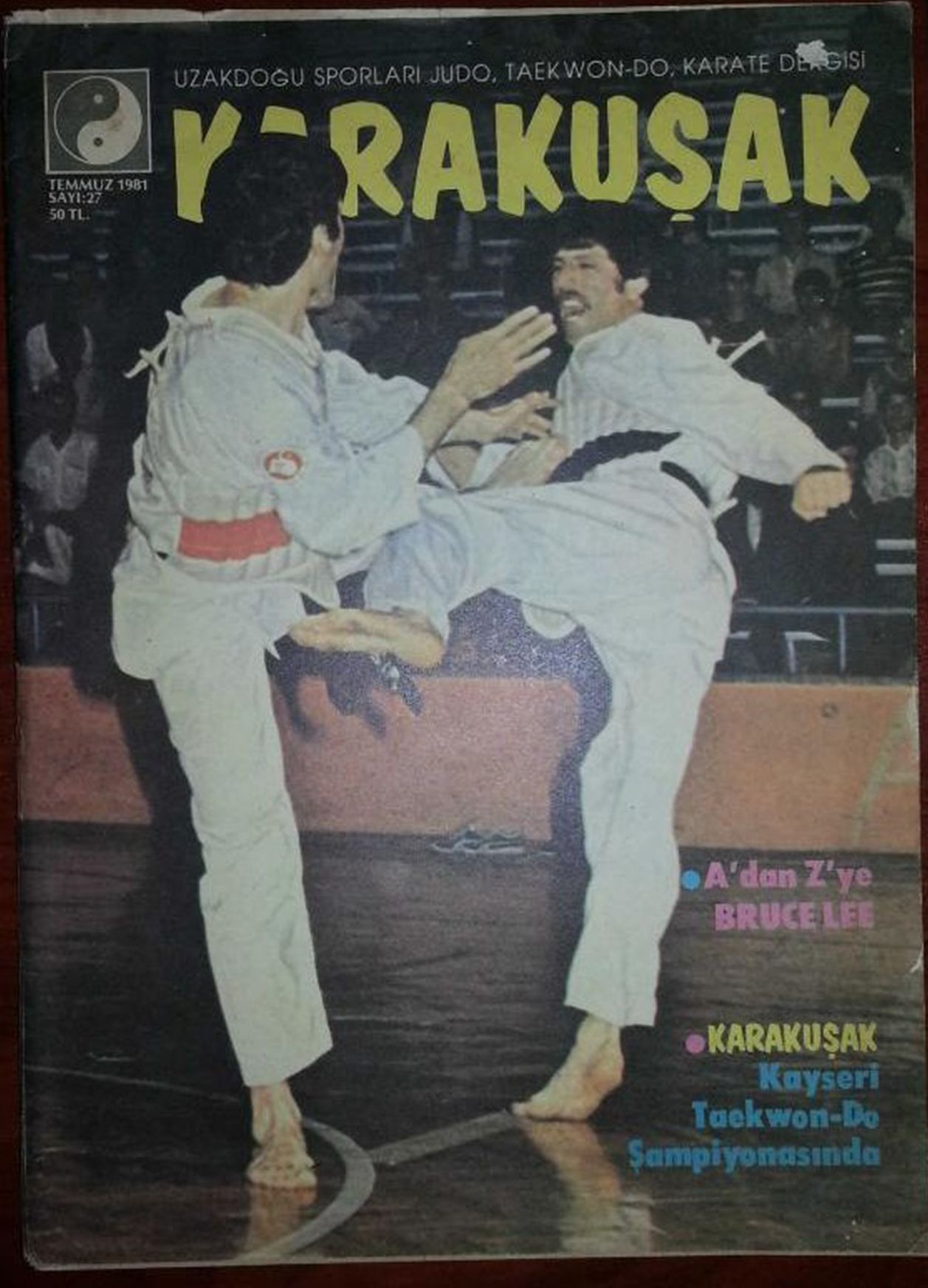 KARAKUSAK magazine side cover Issue 27  July 1981