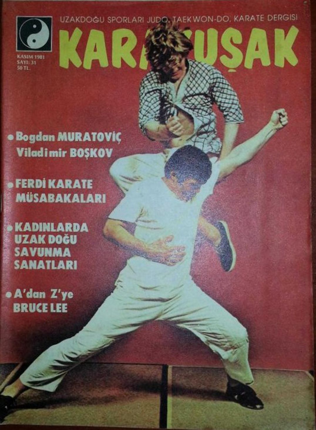KARAKUSAK magazine side cover Issue 31  November 1981
