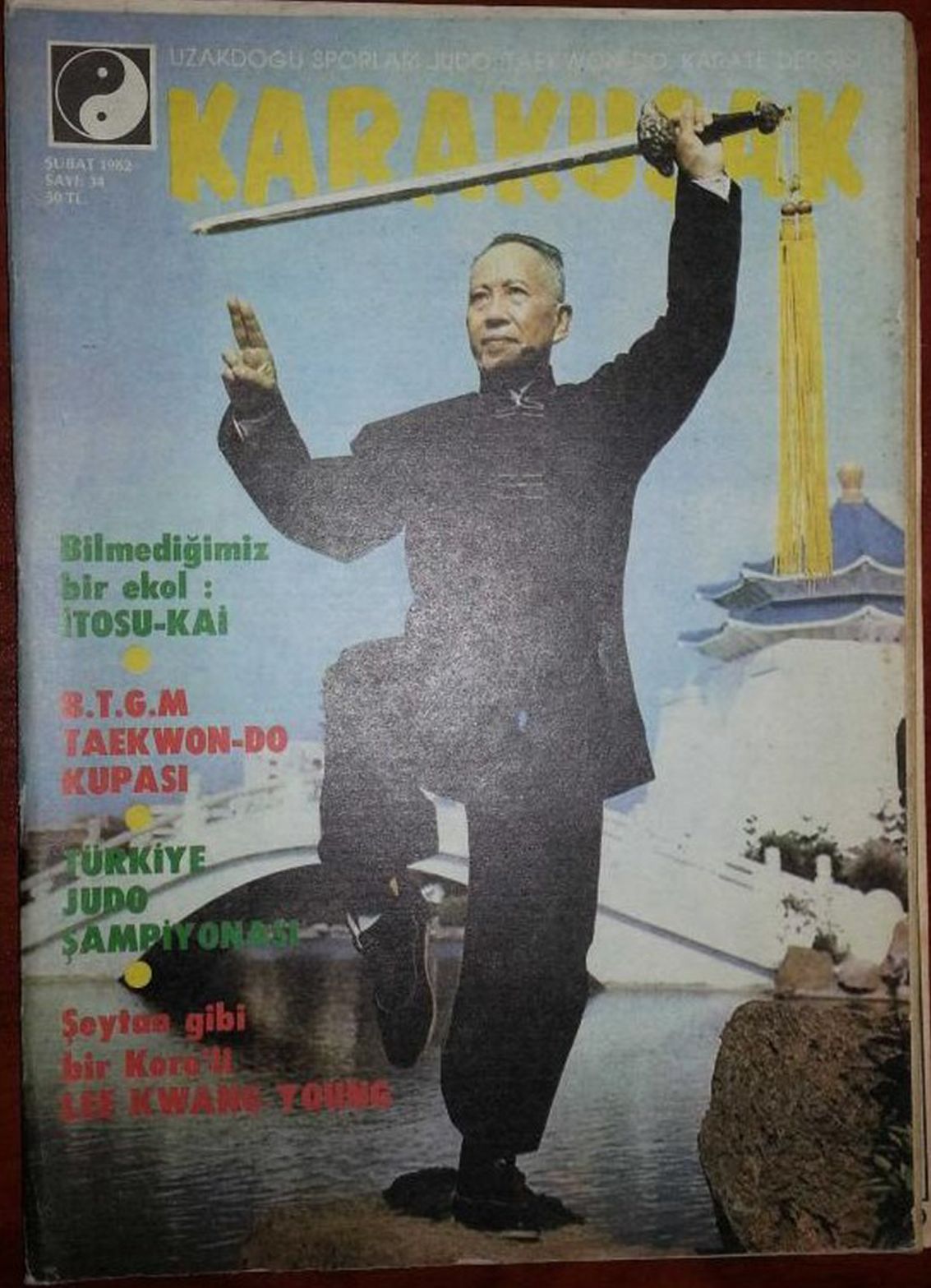 KARAKUSAK magazine side cover Issue 34  February 1982