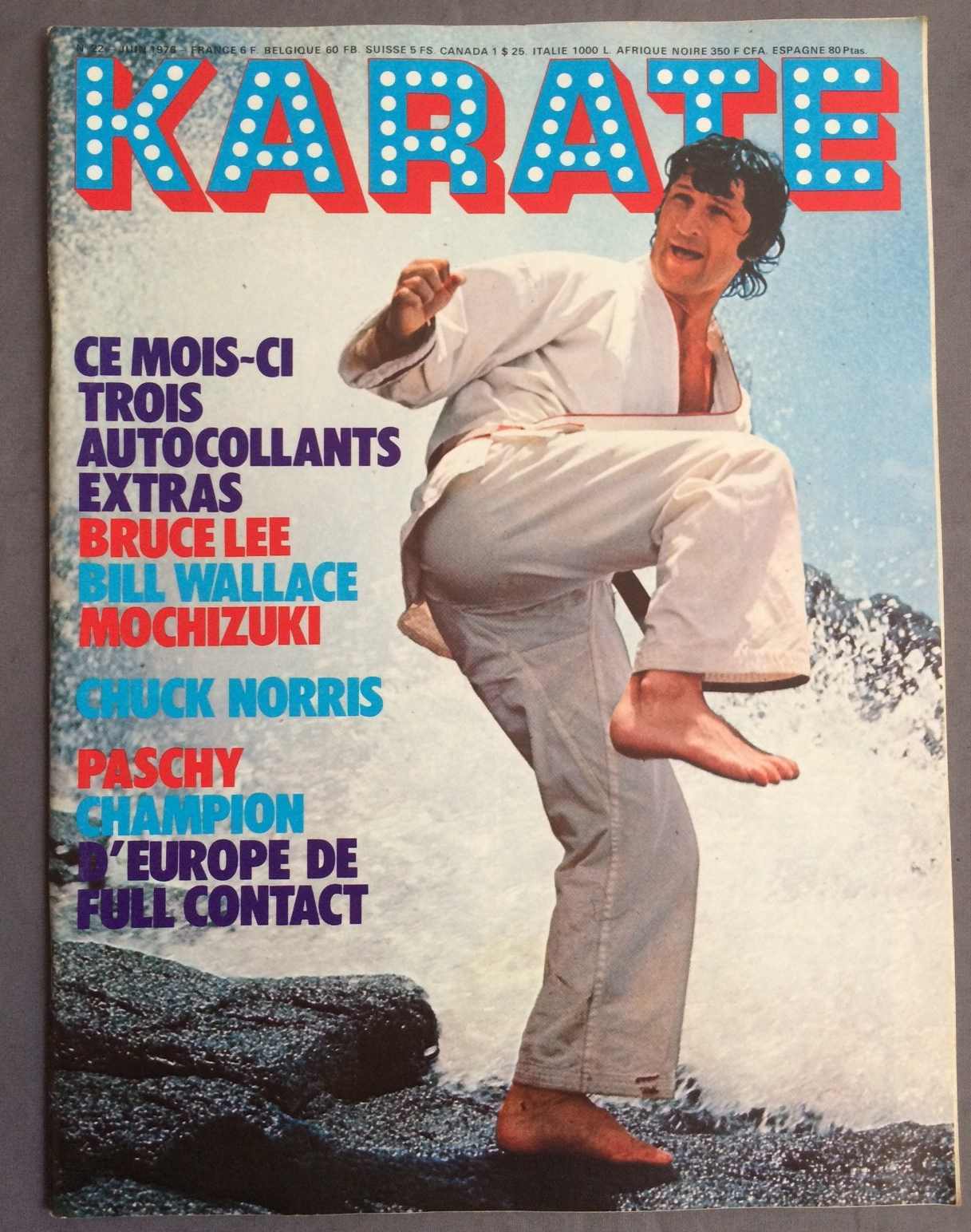 KARATE magazine side cover Issue 22 June 1976