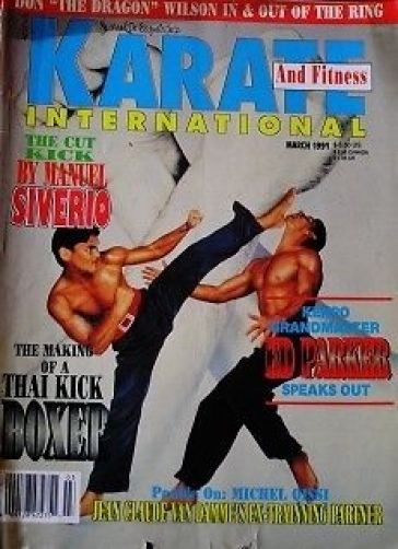 KARATE INTERNATIONAL magazine side cover  March 1991