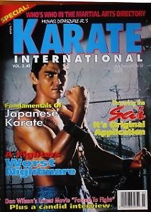 KARATE INTERNATIONAL magazine side cover  March 1992