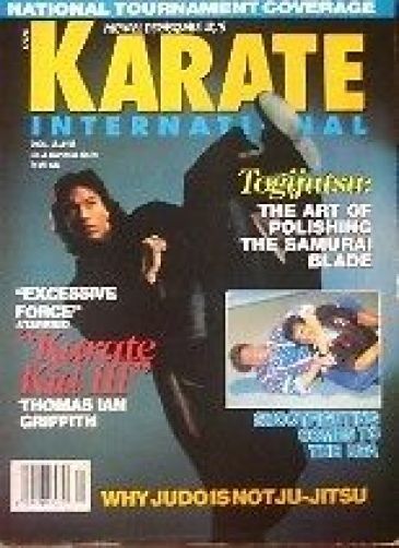 KARATE INTERNATIONAL magazine side cover  October 1992