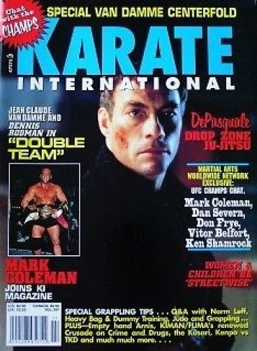 KARATE INTERNATIONAL magazine side cover  June 1997
