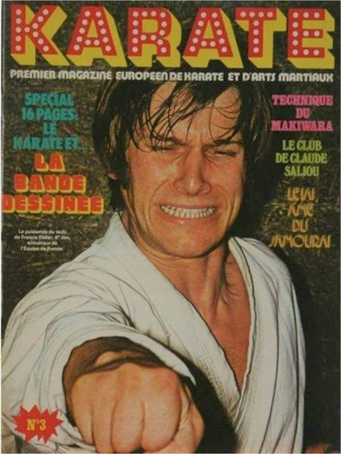 KARATE magazine side cover Issue 3  December 1974