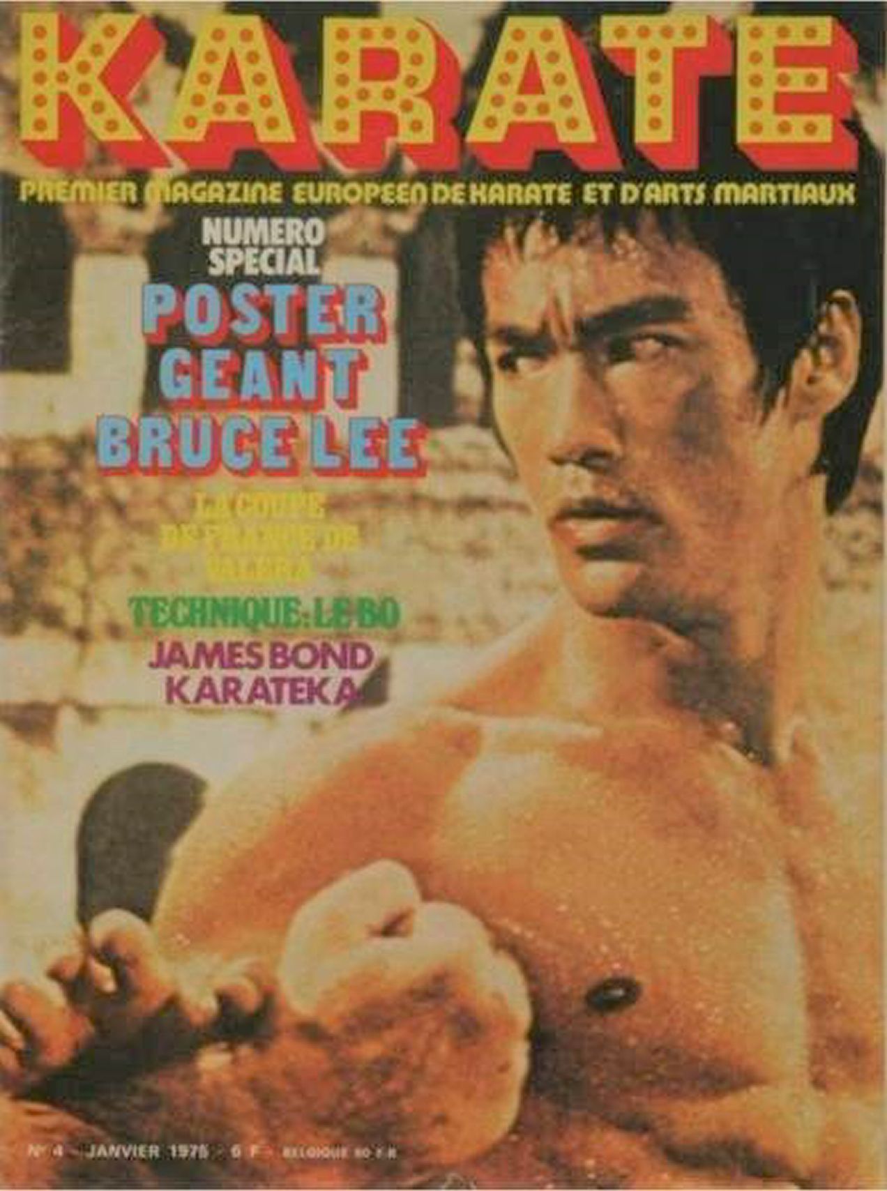 KARATE magazine side cover Issue 4  January 1975