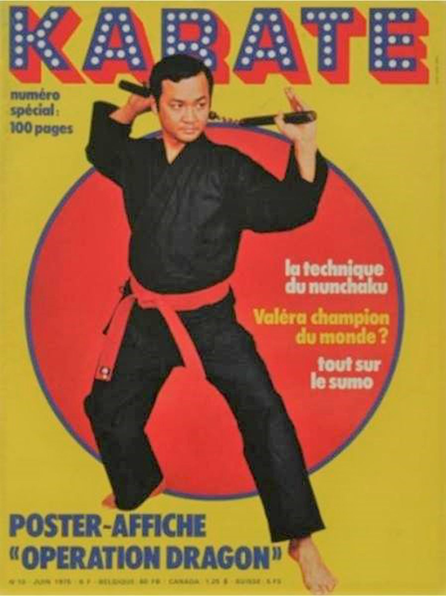KARATE magazine side cover Issue 10  June 1975