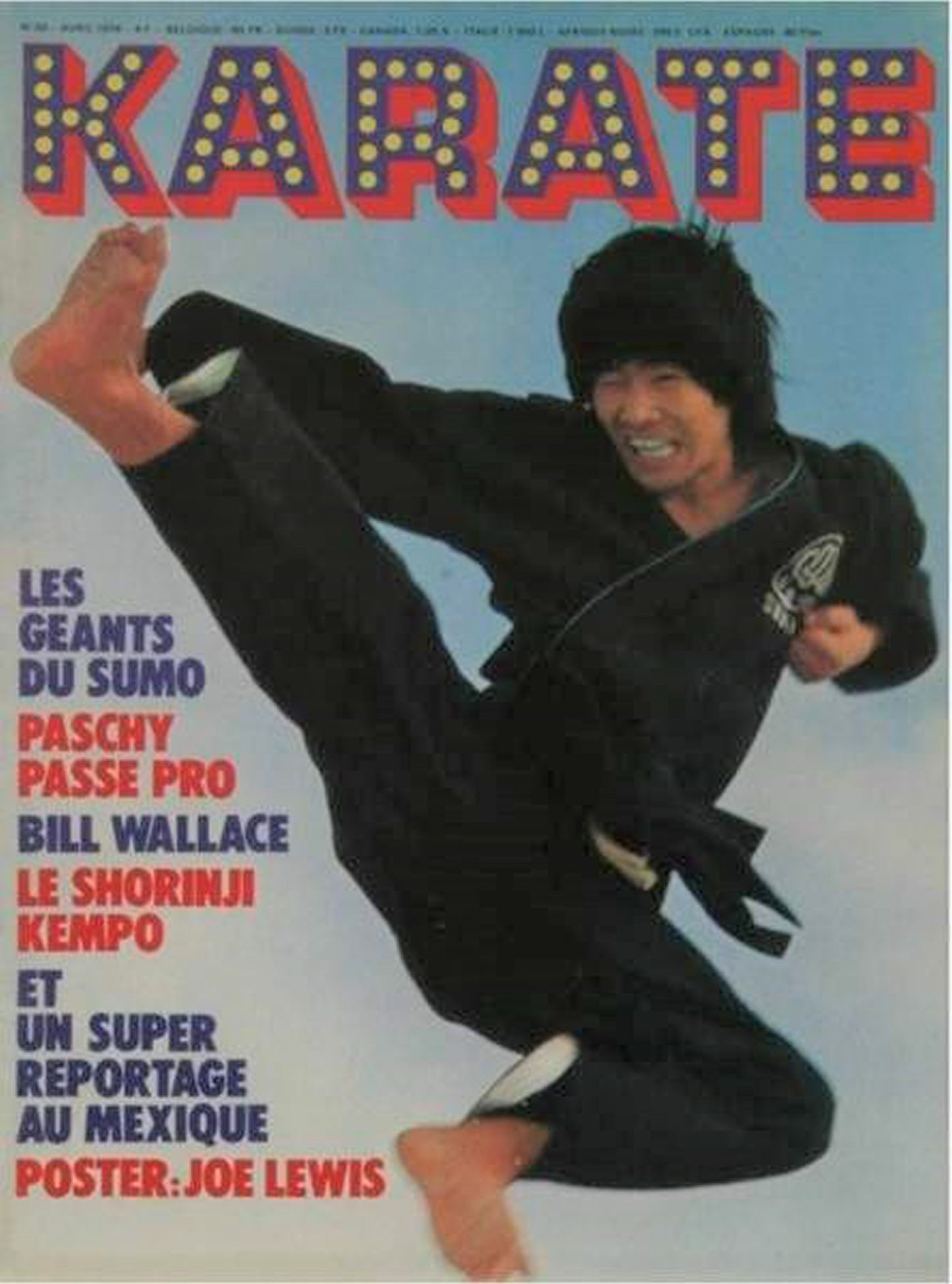 KARATE magazine side cover Issue 20  April 1976