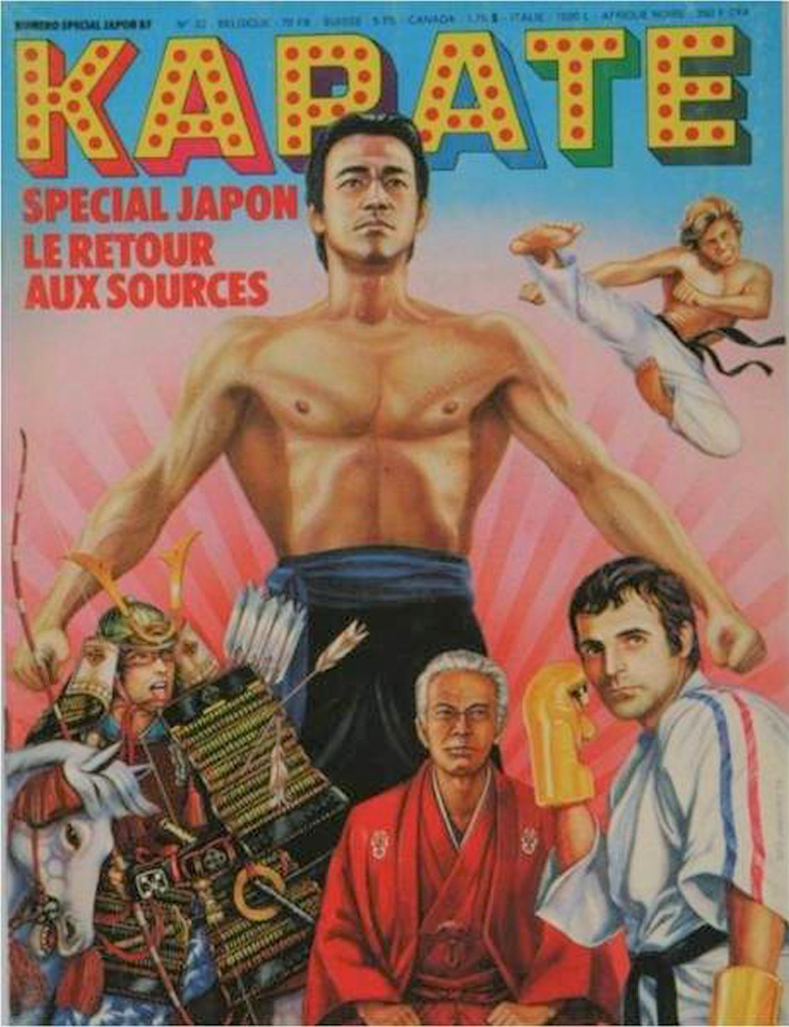 KARATE magazine side cover Issue 32  April 1977