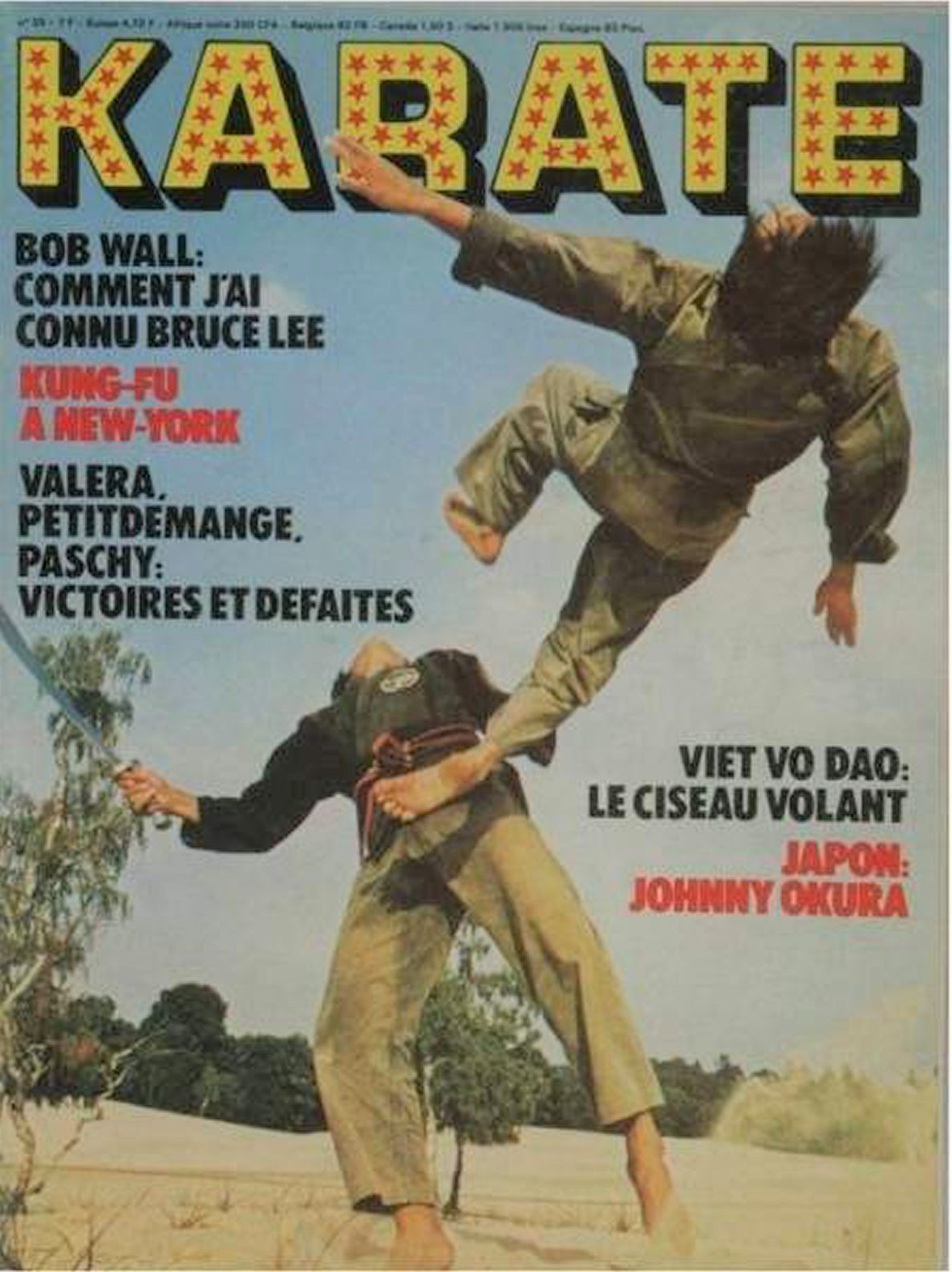 KARATE magazine side cover Issue 35  July 1977