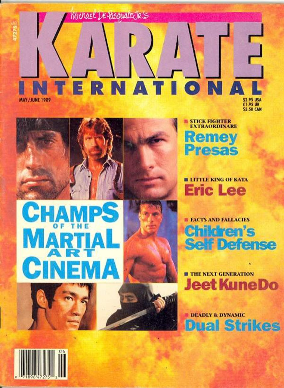 KARATE INTERNATIONAL magazine side cover  Vol 1 No  2  May/June 1989