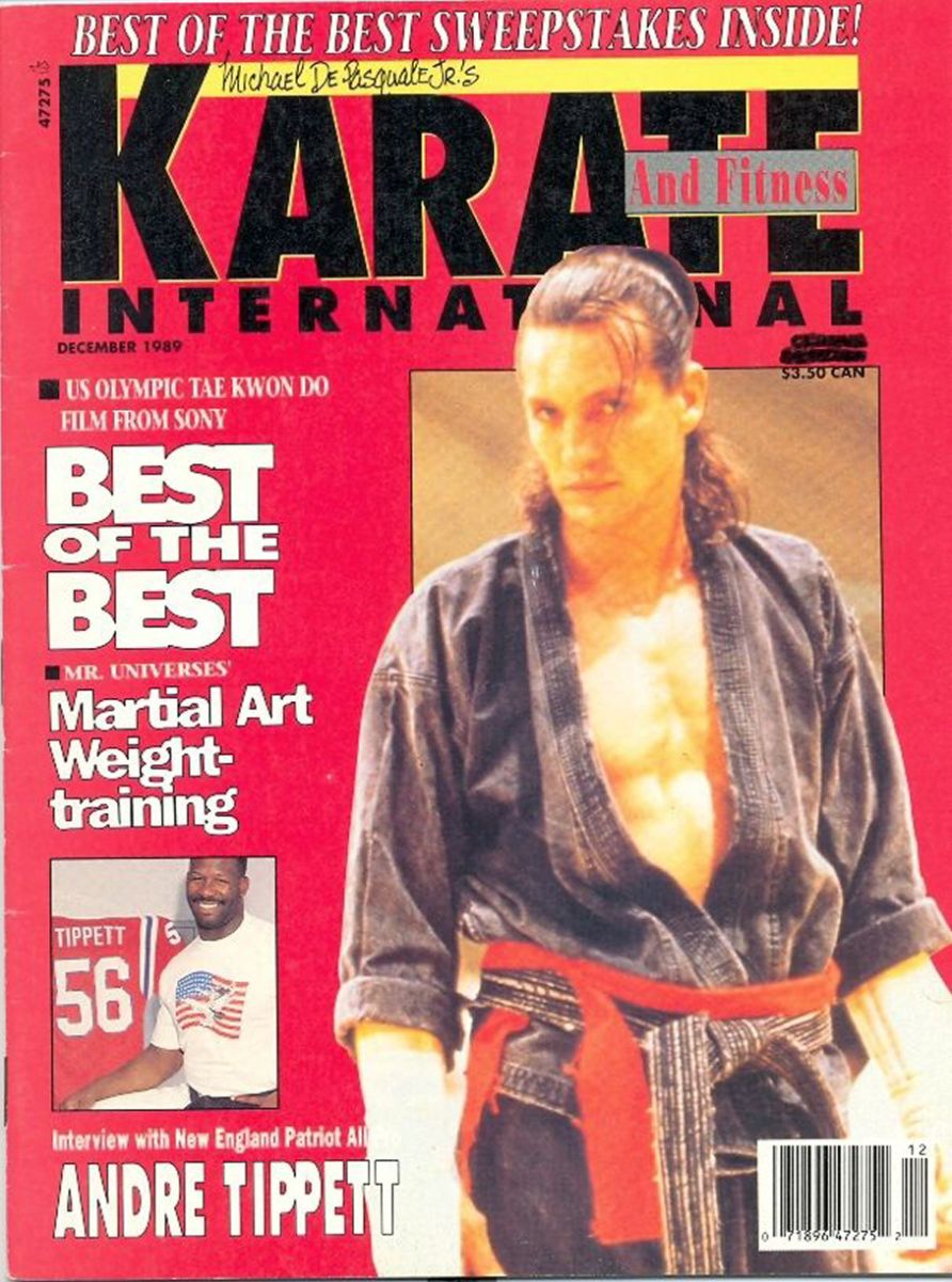 KARATE INTERNATIONAL magazine side cover  Vol 1 No  5  December 1989