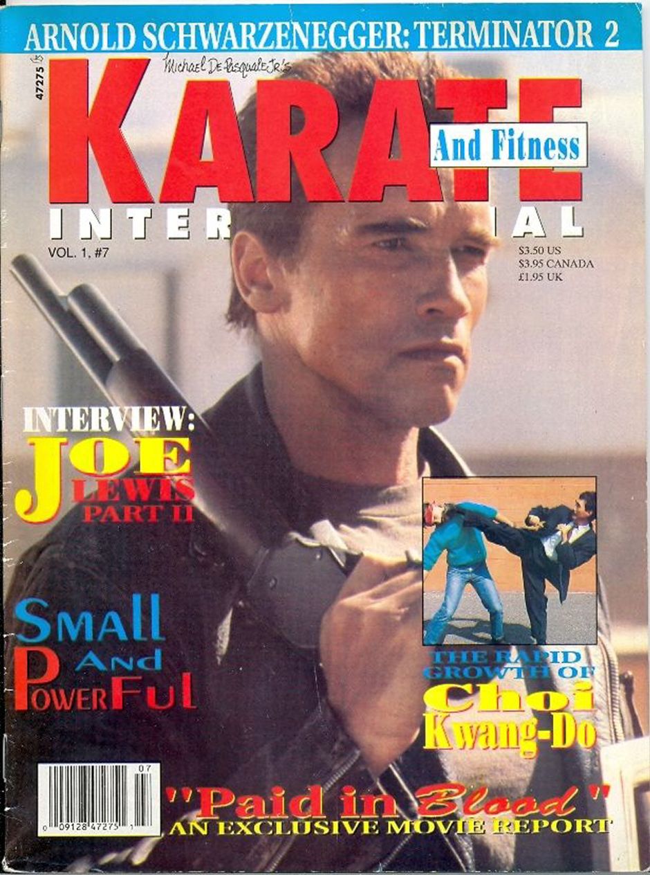 KARATE INTERNATIONAL magazine side cover  Vol 1 No  7  July 1991