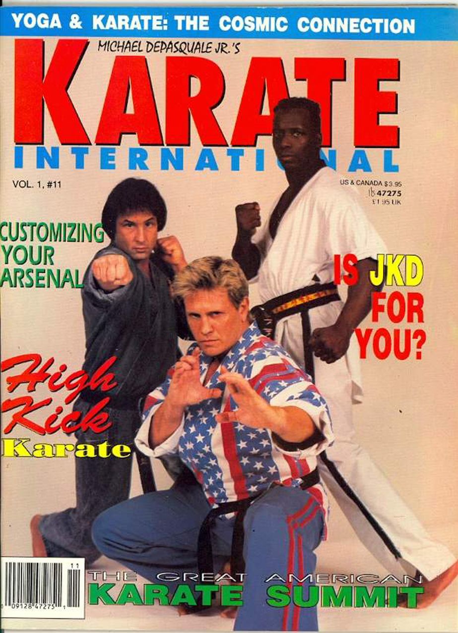 KARATE INTERNATIONAL magazine side cover  Vol 1 No  11  November 1991