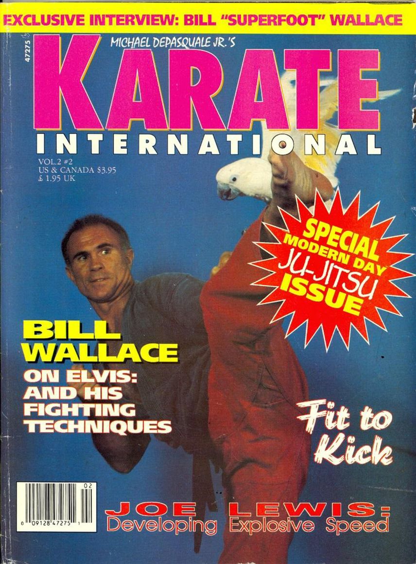 KARATE INTERNATIONAL magazine side cover  Vol 2 No  2  February 1992