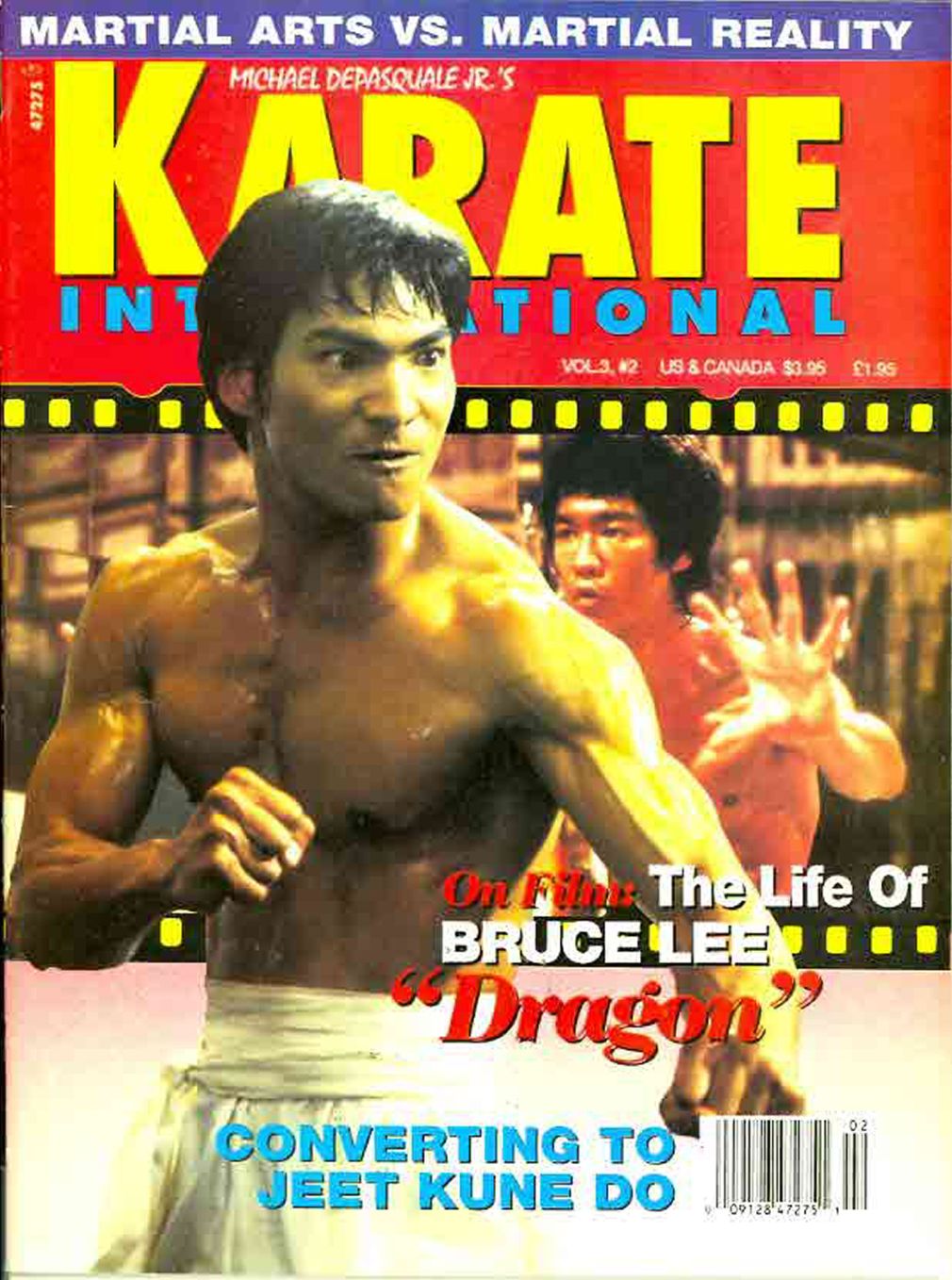 KARATE INTERNATIONAL magazine side cover  Vol 3 No  2  February 1993