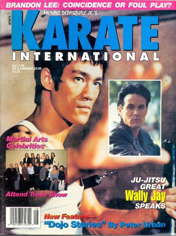 KARATE INTERNATIONAL magazine side cover  Vol 3 No  8  July 1993