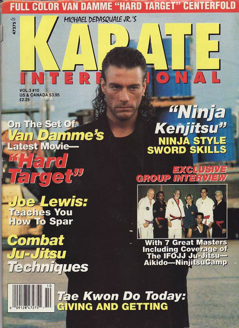 KARATE INTERNATIONAL magazine side cover  Vol 3 No  10  September 1993