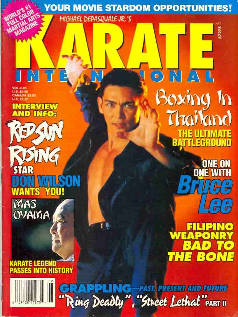 KARATE INTERNATIONAL magazine side cover  Vol 4 No  8  July 1994