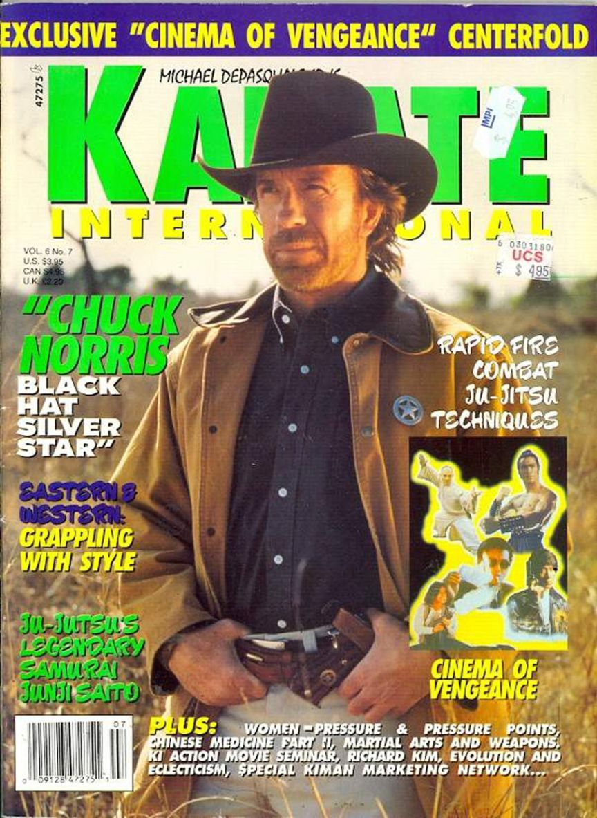 KARATE INTERNATIONAL magazine side cover  Vol 6 No  7  June 1996