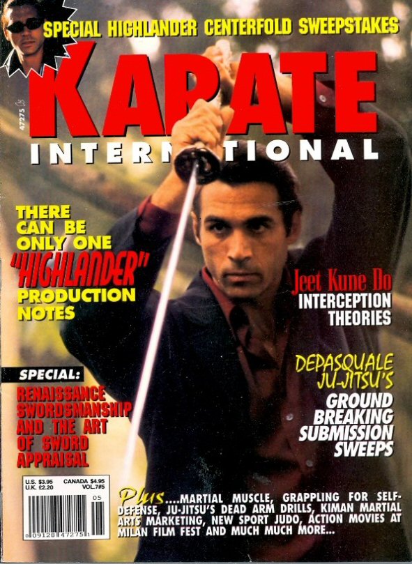 KARATE INTERNATIONAL magazine side cover  Vol 7 No  5  April 1997
