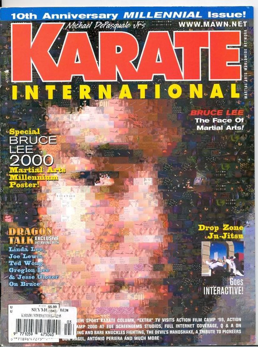 KARATE INTERNATIONAL magazine side cover  Vol 10 No  3  March 2000