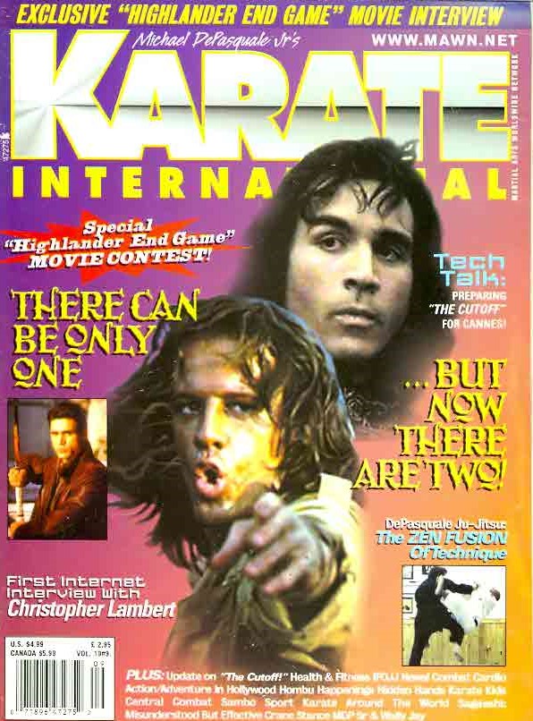 KARATE INTERNATIONAL magazine side cover  Vol 10 No  9  August 2000