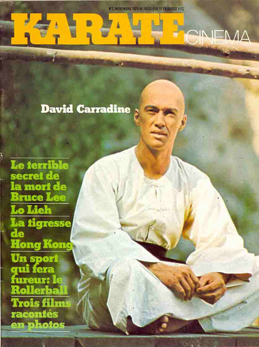 KARATE CINEMA magazine side cover Issue 2 November 1975