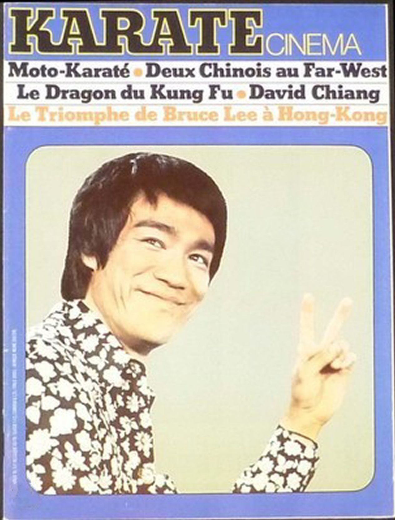 KARATE CINEMA magazine side cover Issue 5   1976