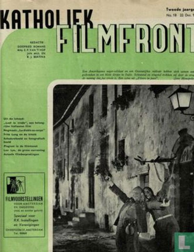 KATHOLIEK FILMFRONT magazine side cover Issue 18   1947