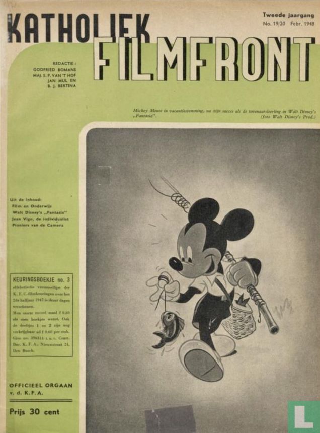 KATHOLIEK FILMFRONT magazine side cover Issue 19-20   1948