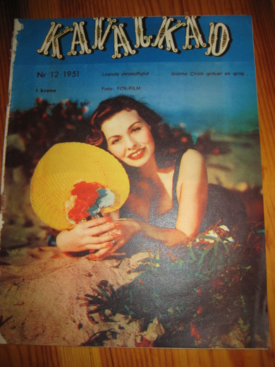KAVALKAD magazine side cover Issue 12  1951
