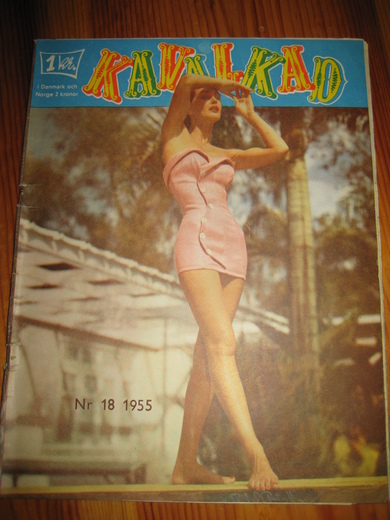 KAVALKAD magazine side cover Issue 18  1955