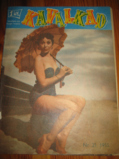 KAVALKAD magazine side cover Issue 21  1955