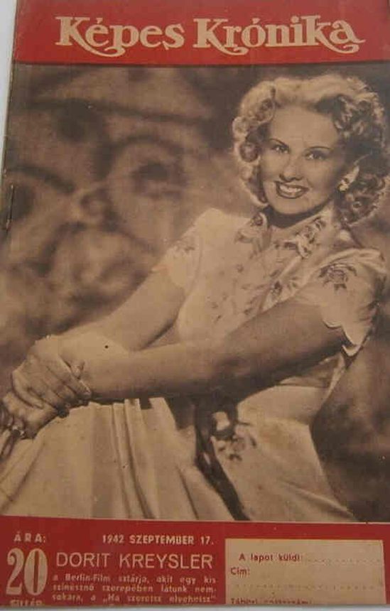 KEPES KRONIKA magazine side cover 17 September 1942