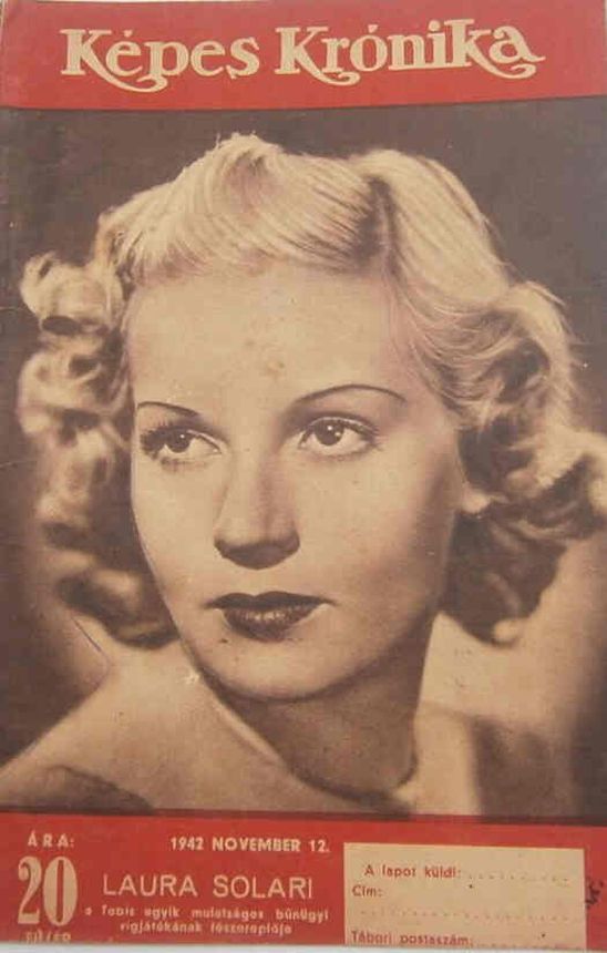 KEPES KRONIKA magazine side cover 12 November 1942