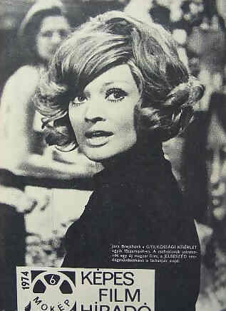 KEPES FILM HIRADO magazine side cover Issue 6  1974