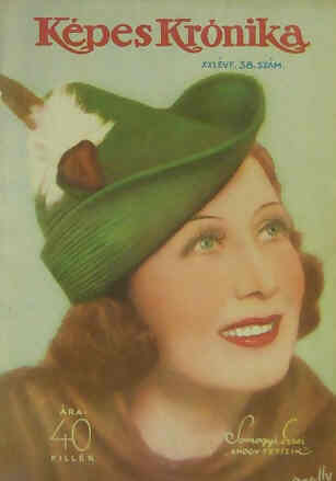 KEPES KRONIKA magazine side cover 17 September 1938