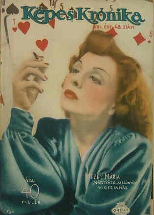KEPES KRONIKA magazine side cover 26 November 1939