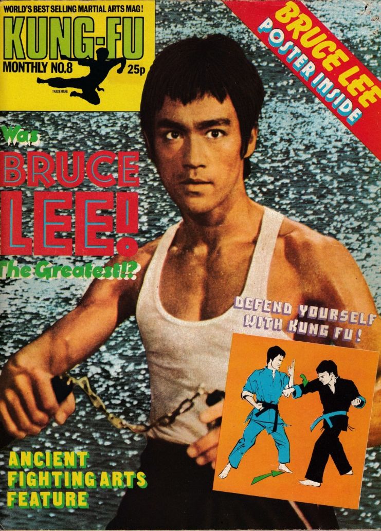 KUNG FU MONTHLY magazine side cover Issue 8 December 1974