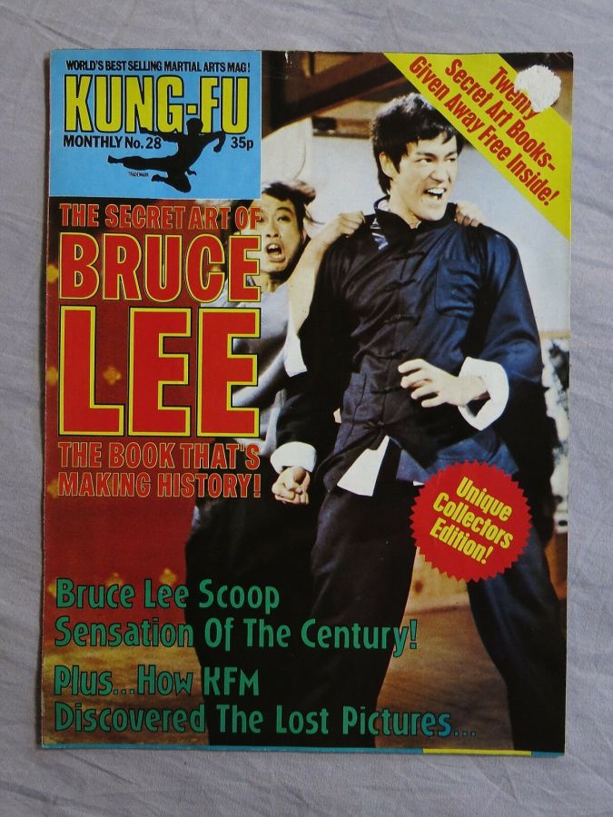 KUNG FU MONTHLY magazine side cover Issue 28   1976