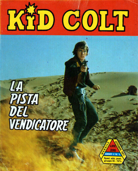 KID COLT magazine side cover Issue 1  October 1971
