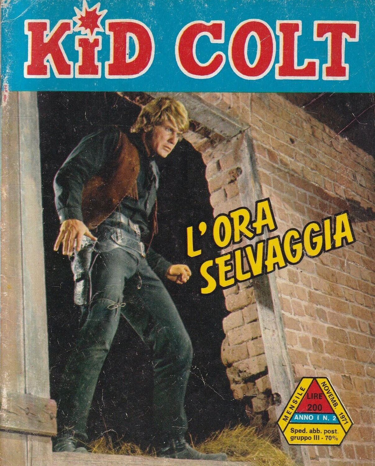 KID COLT magazine side cover Issue 2  November 1971