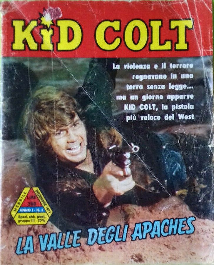 KID COLT magazine side cover Issue 3  December 1971