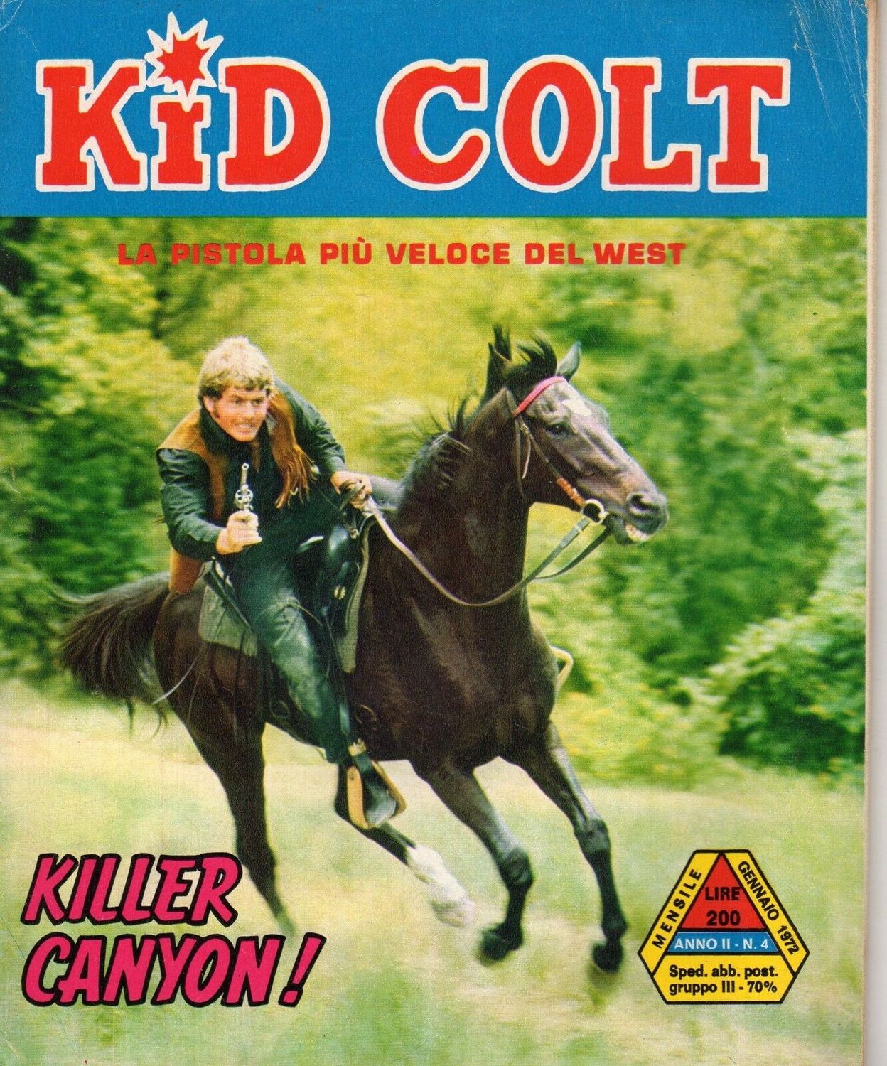 KID COLT magazine side cover Issue 4  January 1972