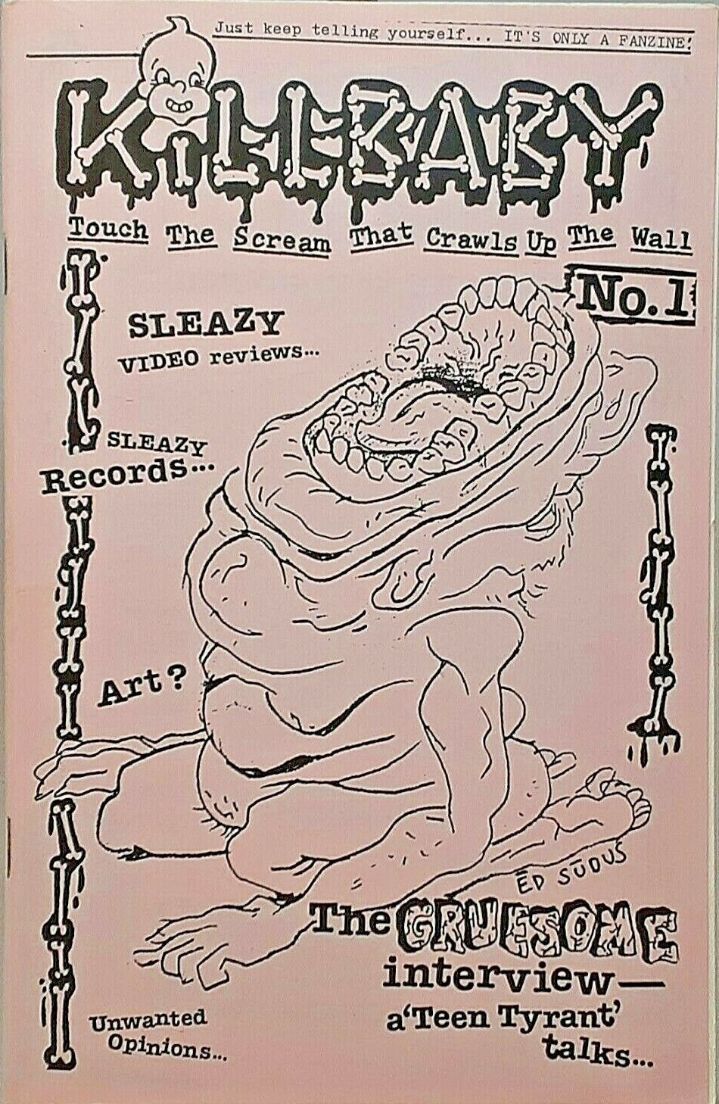 KILLBABY magazine side cover Issue 1  1989