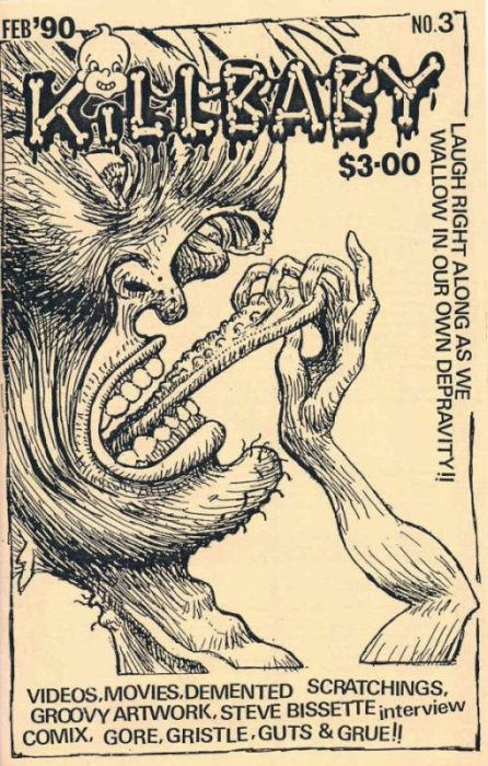 KILLBABY magazine side cover Issue 3 February 1990